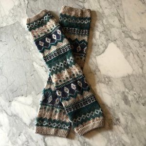 American Eagle Nordic Print Leg Warmers